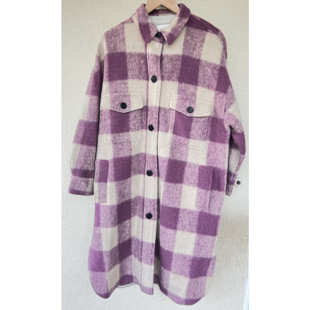 Isabel Marant Etoile Fontizi Blanket Coat in Rosewood FR 38 US 6 Thick Heavy - Picture 2 of 9